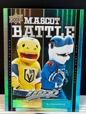 Vegas Golden Knights Mascot Battle 2025/26 Upperdeck MVP Hockey Cards